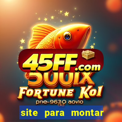 site para montar time de futebol